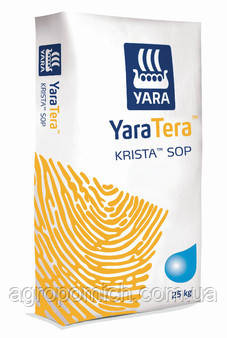 Добриво без хлору YaraTera KRISTA SOP (сульфат калію),ТМ " Yara" 25 кг