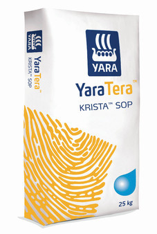 Однокомпонентне водорозчинне кристалічне добриво "YaraTera KRISTA SOP" (сульфат калію), ТМ " Yara" 25 кг