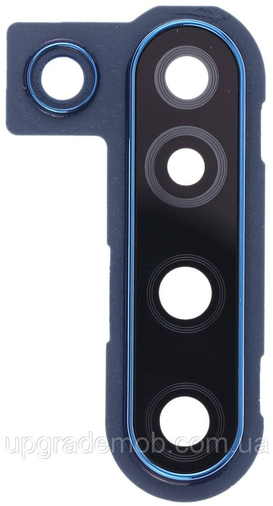 Скло камери Huawei Nova 5i з рамкою синього кольору Gradient Blue, фото 1