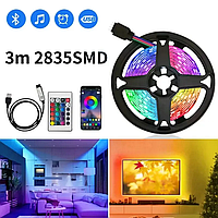 Светодиодная лента RGB 3м 2835 RGB управление со смартфона