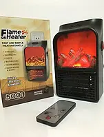 Портативный обогреватель с пультом Flame Heater (500 Вт) Экономный,обогреватель для дома