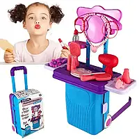 Игровой набор чемодан для девочек SUITCASE Transformable MAKEUP (CK05A), Трюмо с безопасным зеркалом