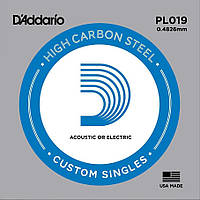 Струна D'Addario PL019 Plain Steel .019 PM, код: 6839066