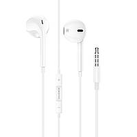 Навушники BOROFONE BM80 Magnificent wire-controlled earphones with microphone White