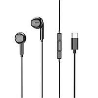 Навушники BOROFONE BM71 Light song Type-C wire-controlled digital earphones with microphone Black