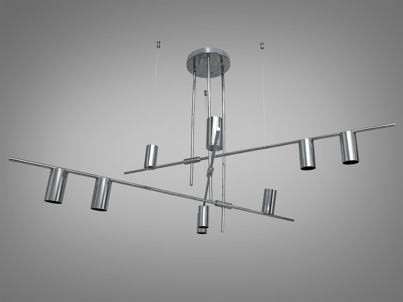Сучасна люстра в стилі Loft на 9 ламп, колір хром SY1114-9CH-LS, фото 1