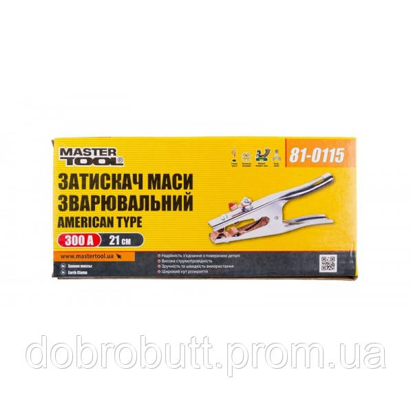 Зажим массы сварочный MASTERTOOL American type 300 А 81-0115 DT, код: 7728550 - фото 2 - id-p2069823689