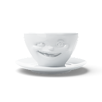 Чашка с кофейным блюдцем Tassen "Подмигивающий", 200 мл фарфор
