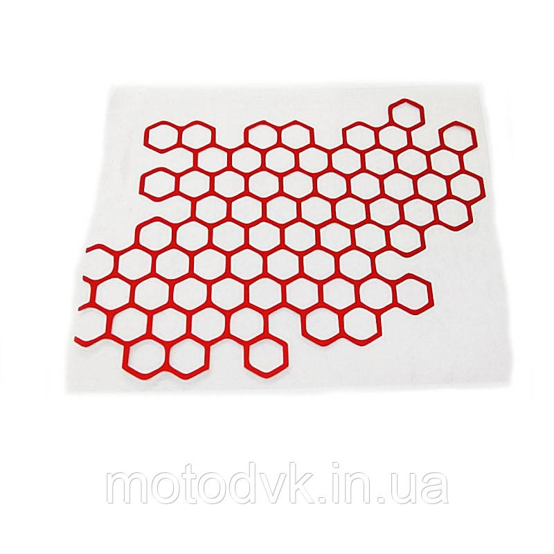 Наклейка на бак соти, червоні