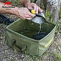 Відро складане Naturehike Square bucket 13л army green NH19SJ007, фото 5