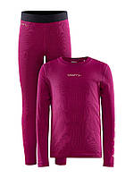 Комплект термобілизни Craft Core Warm Baselayer Set Junior Roxo Coral розмір 122-128