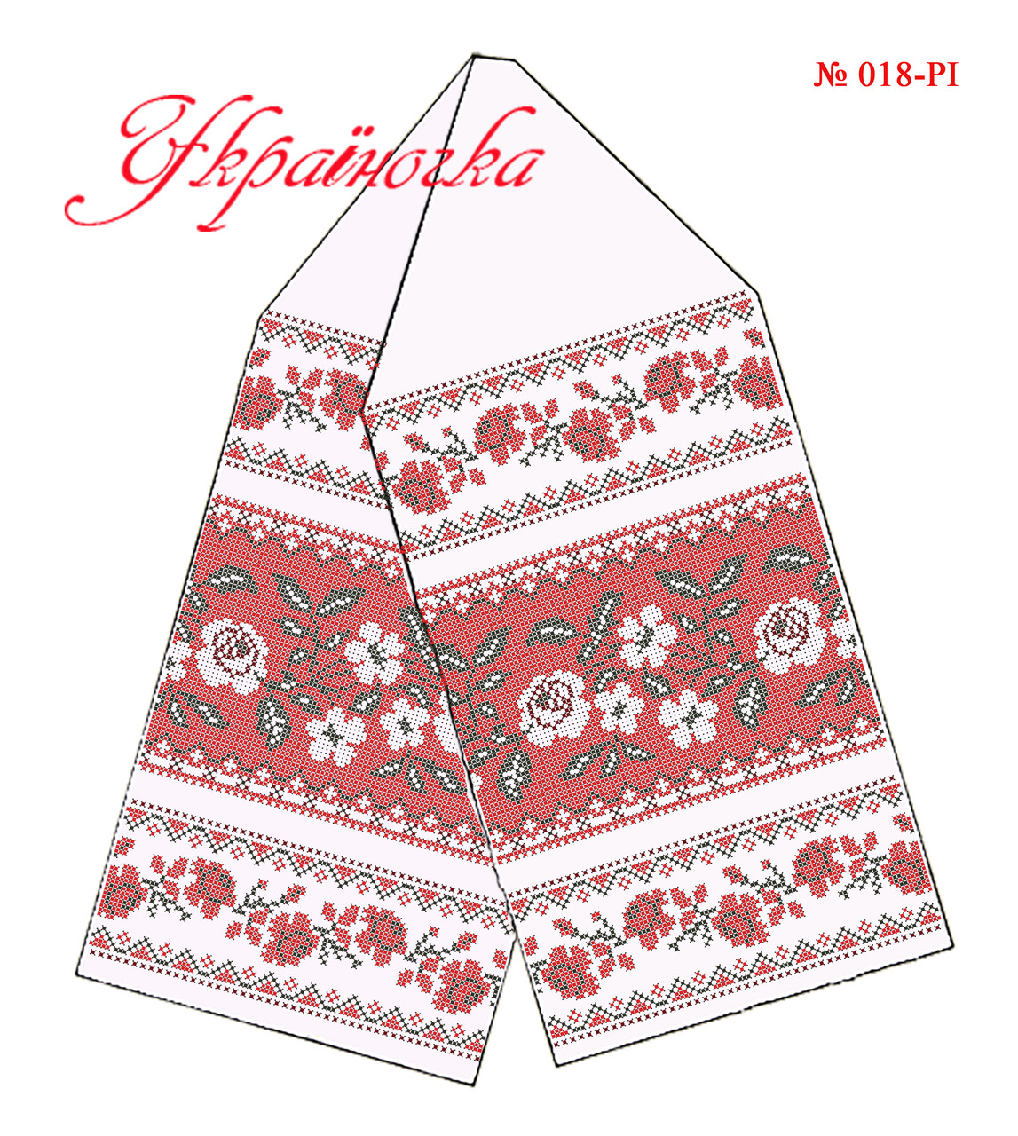 Заготовка рушника для ікон (вузький) №018