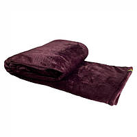 Плед флісовий Comfort ТМ Emily бордо 150х150 см