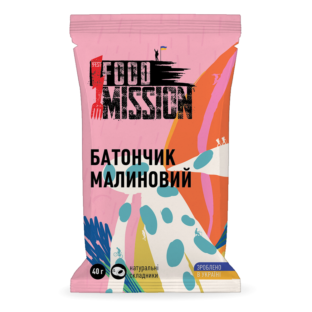 Батончик малиновий !Fest Food Mission