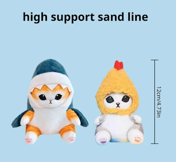 Кот акула мягкая игрушка в виде кот в костюме акулы 12 см. Код:MS05 (ID ...