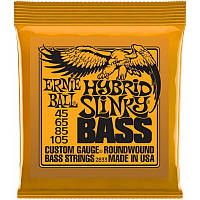 Струны для бас-гитары Ernie Ball 2833 Hybrid Slinky Nickel Wound 4-String Bass 45 105 UN, код: 6555409