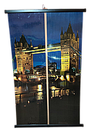 Нагрівач настінний плівковий інфрачервоний "Картина подвійна. Міст", 380 Вт. "Сейм" чорний корпус