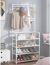 Вішалка для одягу та стійка для взуття TW4-60 172х60х26 см White (93774)