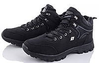Розмір 46 - устілка 30,5 сантиметра  Чоловічі зимові повнорозмірні черевики на хутрі, чорні  Dago 8968