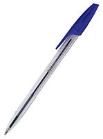 Ручка кулькова корпус прозорий, DB2051, стрижень синій. Delta by Axent