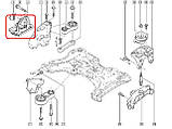 Подушка двигуна на Рено Трафік 01-> 1.9 dCi/2.0 dCi (права, прямокутна) — SASIC (Франція) - 2704013, фото 8