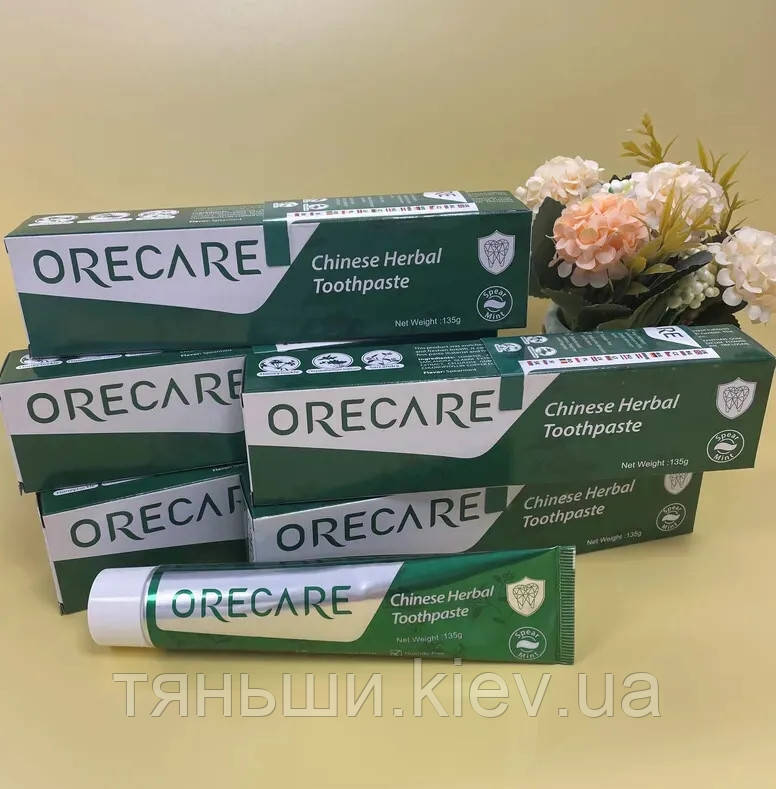 Зубная паста Orecare Тяньши (с зубной щеткой) 135 г до 04.2026: продажа ...