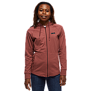 Жіноча толстовка з рукавом реглан Black Diamond W Mountain Transparency Full Zip Hoody, L - Cherrywood (BD 7300952009LRG1)