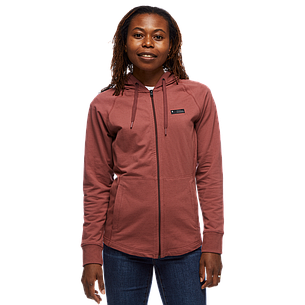Жіноча толстовка з рукавом реглан Black Diamond W Mountain Transparency Full Zip Hoody, M - Cherrywood (BD 7300952009MED1), фото 1