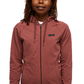 Жіноча толстовка з рукавом реглан Black Diamond W Mountain Transparency Full Zip Hoody, M - Cherrywood (BD 7300952009MED1), фото 2