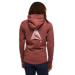 Жіноча толстовка з рукавом реглан Black Diamond W Mountain Transparency Full Zip Hoody, M - Cherrywood (BD 7300952009MED1), фото 3