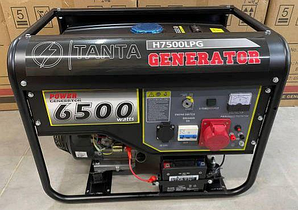 Генератор з мідною обмоткою Трифазний TANTA H7500LPG (380): 6-6,5 кВт з функцією автозапуску газ/бензин