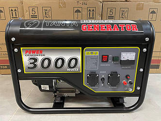 Бензо газовий генератор TANTA H3800LPG: Однофазний, 2,8-3,0 КВт для Магазину, Офісу, Складу