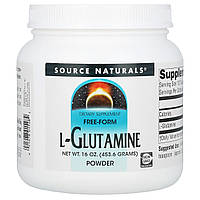 L-глютамин Source Naturals, L-Глютамин, порошок в свободной форме, 16 унций (453,6 г) Доставка від 14 днів -