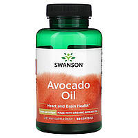 Комбинация Omega-3-6-9 Swanson, Масло авокадо, 1 г, 60 мягких таблеток Доставка від 14 днів - Оригинал