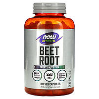 Буряк NOW Foods, Sports, Beet Root, 550 mg, 180 Veg Capsules, оригінал. Доставка від 14 днів