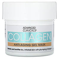 Коллаген Advanced Clinicals, Collagen, Anti-Aging Gel Beauty Mask, 5 fl oz (148 ml) Доставка від 14 днів -