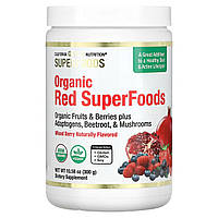 Фруктовая смесь California Gold Nutrition, SUPERFOODS, органические красные суперфуды, ягоды, 300 г (10,58