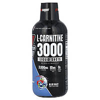 L-карнитин ProSupps, L-Carnitine 3000 Liquid Shots, Blue Razz, 16 fl oz (473 ml) Доставка від 14 днів -