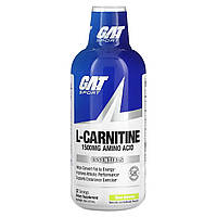 L-карнитин GAT, аминокислота со вкусом кислинки, 1500 мг, 473 мл (16 унций) Доставка від 14 днів - Оригинал