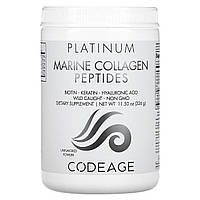 Колаген Codeage, Platinum, Marine Collagen Peptides Powder, Biotin, Keratin, Hyaluronic Acid, Unflavored, 11.5 oz (326 g),