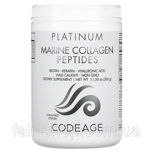 Коллаген Codeage, Platinum, пептиды морского коллагена, без вкусовых ...