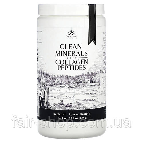 Коллаген Mt. Capra, Чистые минералы с пептидами коллагена, 23,8 унции ...