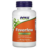 Гортензия NOW Foods, Feverfew, 100 Veg Capsules Доставка від 14 днів - Оригинал