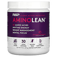 Смесь аминокислот RSP Nutrition, AminoLean, ежевика-гранат, 9,52 унции (270 г) Доставка від 14 днів - Оригинал