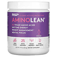 Смесь аминокислот RSP Nutrition, AminoLean, Acai, 7,94 унции (225 г) Доставка від 14 днів - Оригинал