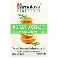 Препарат на основе трав Himalaya, Koflet Lozenge, Natural Orange Cardamom, 20 Lozenges Доставка від 14 днів -