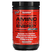 Смесь аминокислот MuscleMeds, Amino Decanate Energy, Strawberry Kiwi, 13,96 унции (396 г) Доставка від 14 днів