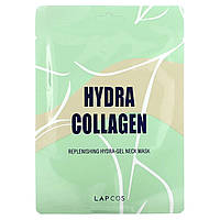 Коллаген Lapcos, Hydra Collagen, восстанавливающая увлажняющая гелевая маска для шеи, 1 шт., 15 г (0,53 унции)