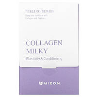 Колаген Mizon, Collagen Milky Peeling Scrub, Fragrance Free, 40 Piece, 5 g each, оригінал. Доставка від 14 днів