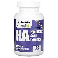 Гиалуроновая кислота California Natural, HA, комплекс гиалуроновой кислоты, 90 капсул Доставка від 14 днів -
